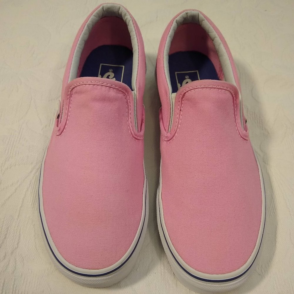 Women's vans pink slip-ons size 6